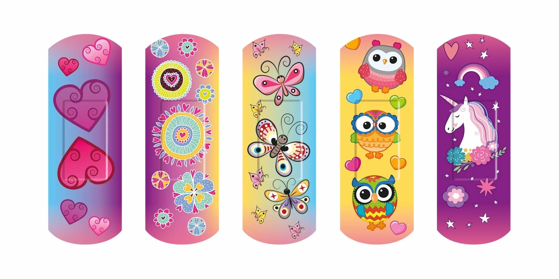 Nexcare Happy Kids Magic Różne paski, 20 sztuk