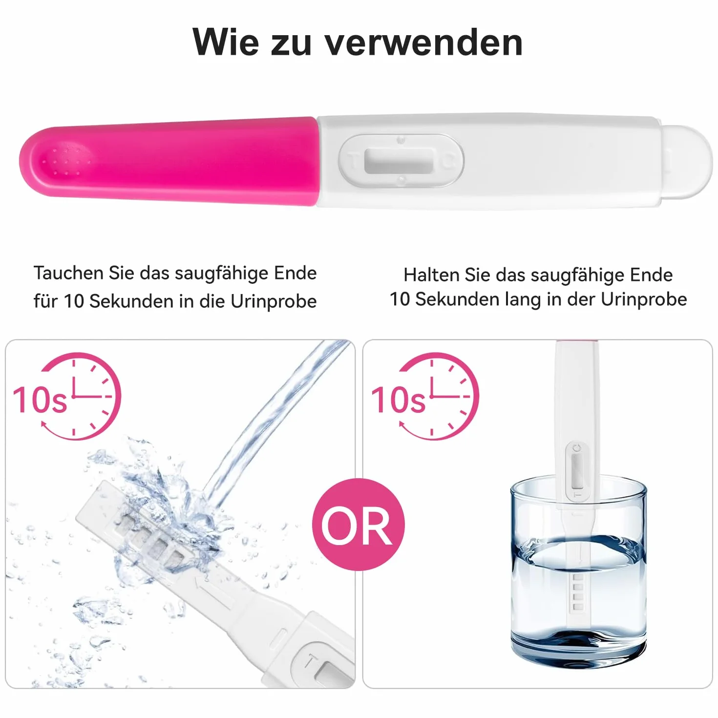Test ciążowy test wczesny HCG Test ciążowy ultrawczesny, 99% niezawodny, test ciążowy wczesne wykrywanie 6 sztuk