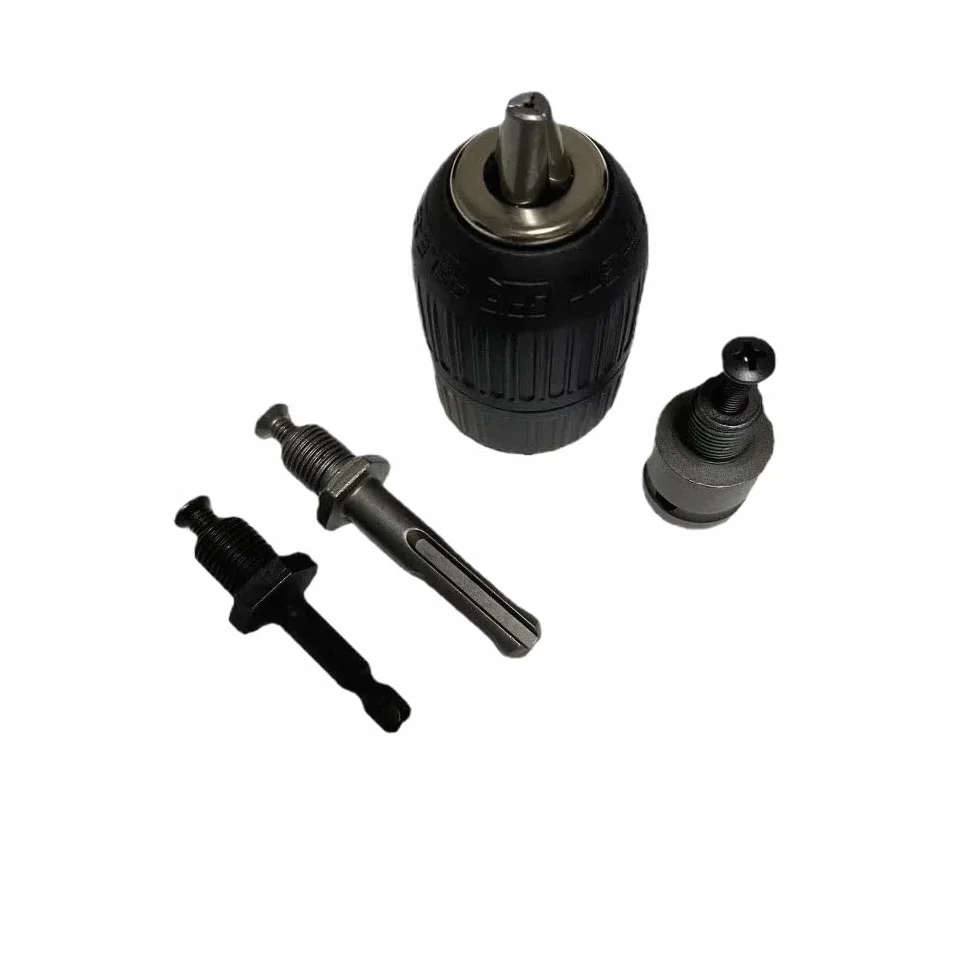 Uchwyt wiertarski bezkluczykowy 2-13 mm, konwerter 1/2"-20UNF, szybkozmienny adapter do wkrętarki udarowej SDS 1/4" z sześciokątnym trzpieniem, 1 szt.