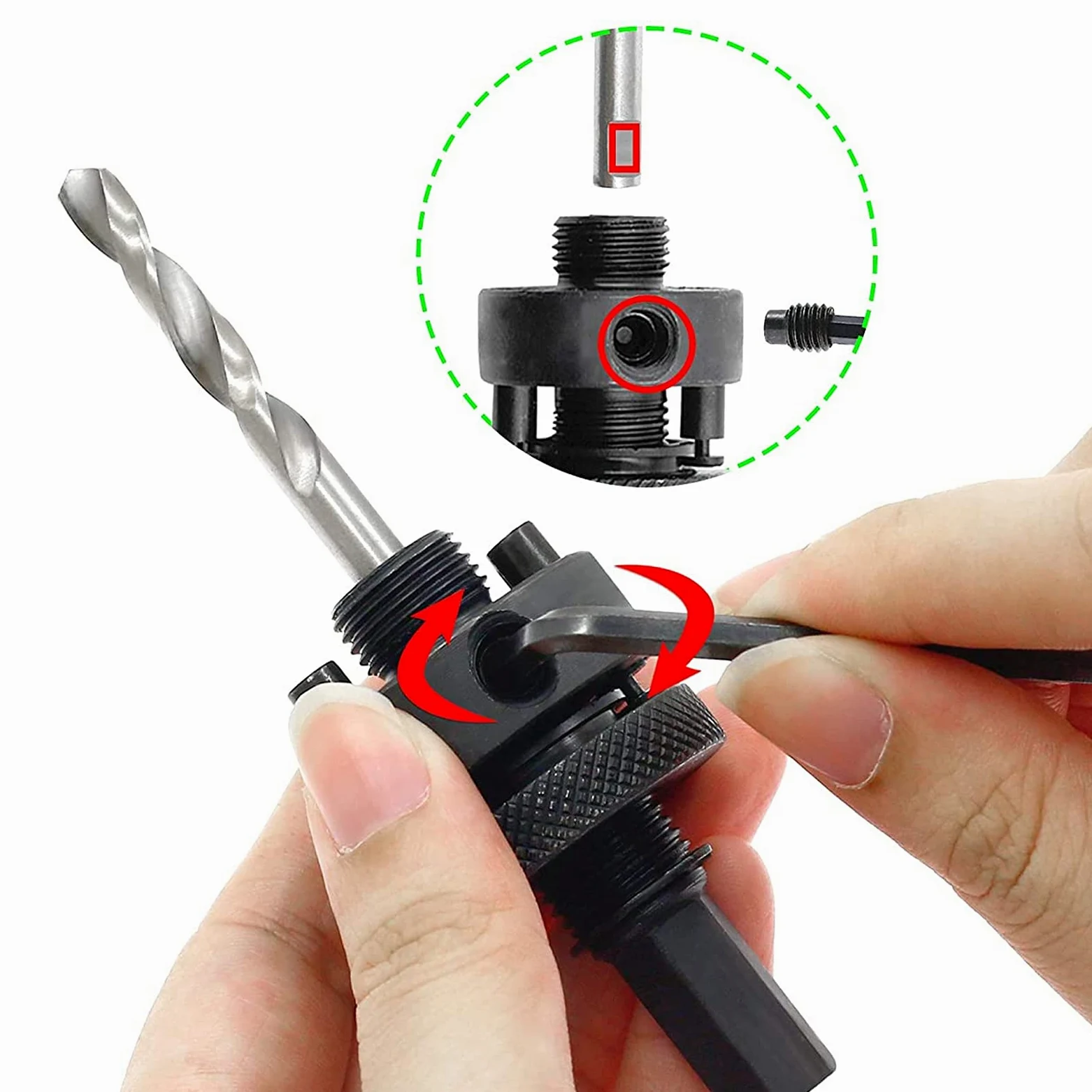 Otwornica 25,4 cm z wytrzymałym uchwytem, głębokość cięcia 3,5 cm, wiertło bimetalowe ze stali szybkotnącej do płynnego cięcia desek drewnianych, tworzyw sztucznych, ścianek działowych