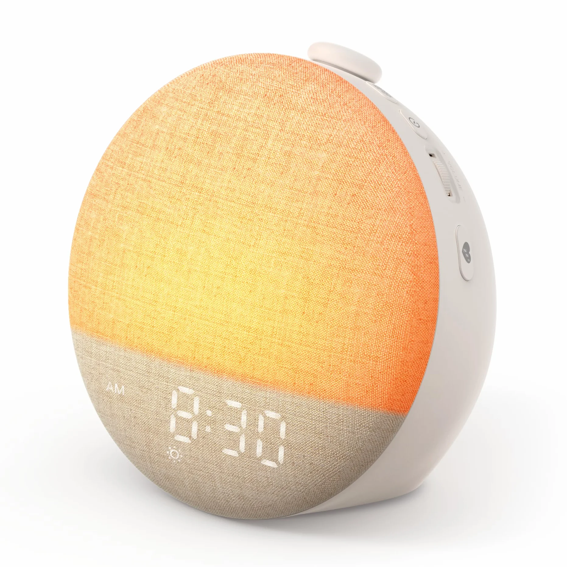 Dreamegg Sunrise Alarm Clock, Budzik o świcie, Maszyna Szum Biały 29 dźwięków, Ulubiony tryb, ściemniane światło i wyświetlacz, 32 tomy, 6 alarmów, 10 kolorów, Programator dla dzieci, Snooze