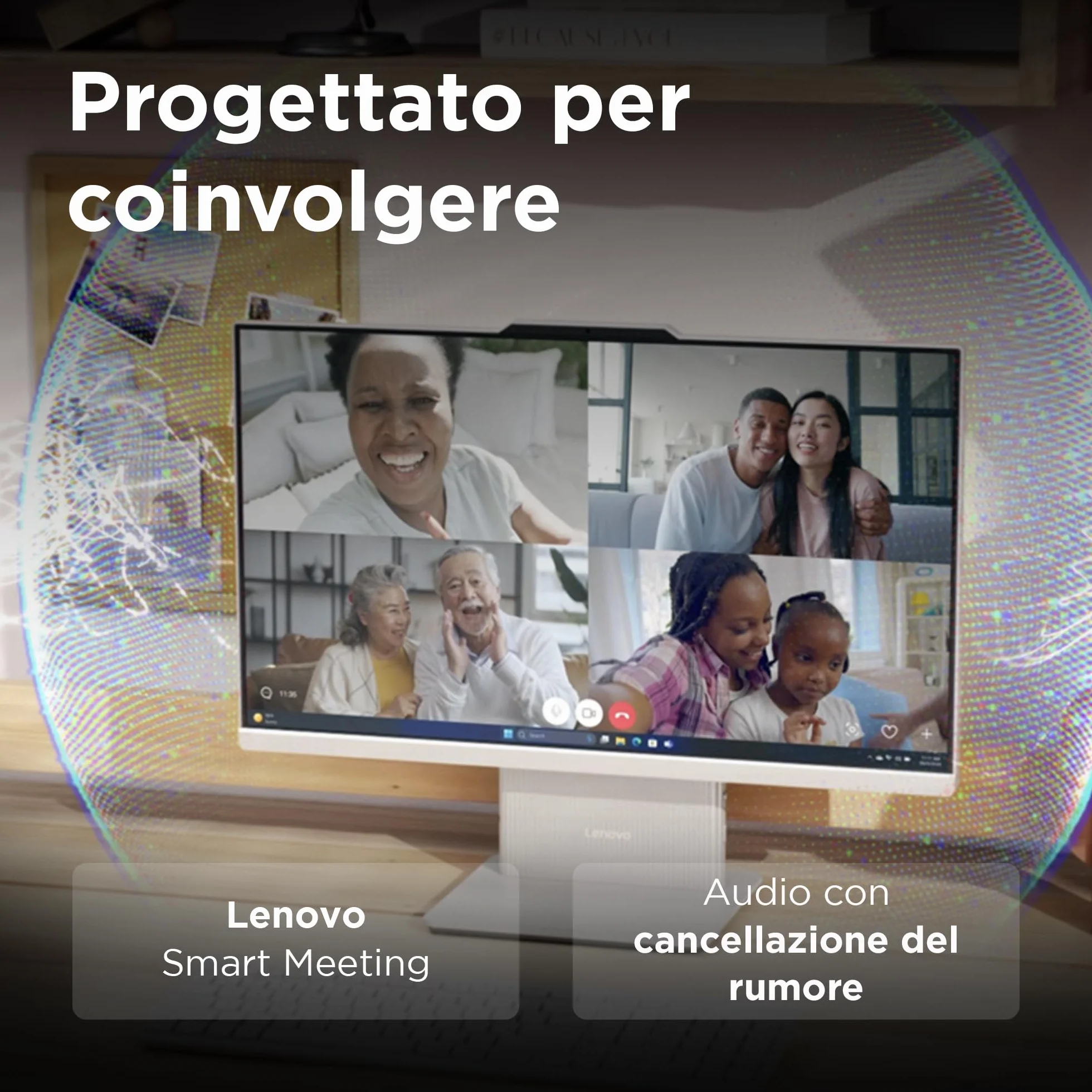 Lenovo IdeaCentre All-In-One 27" FHD AMD Ryzen 5 7535HS 512GB SSD 16GB RAM WiFi 6 Windows 11