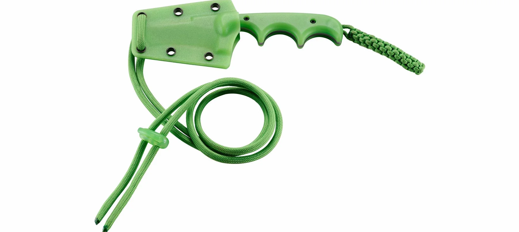 CRKT Minimalist Bowie EDC Knife: Compact Fixed Blade with Satin Finish, Resin Infused Fiber Handle, Glow-in-the-Dark Sheath