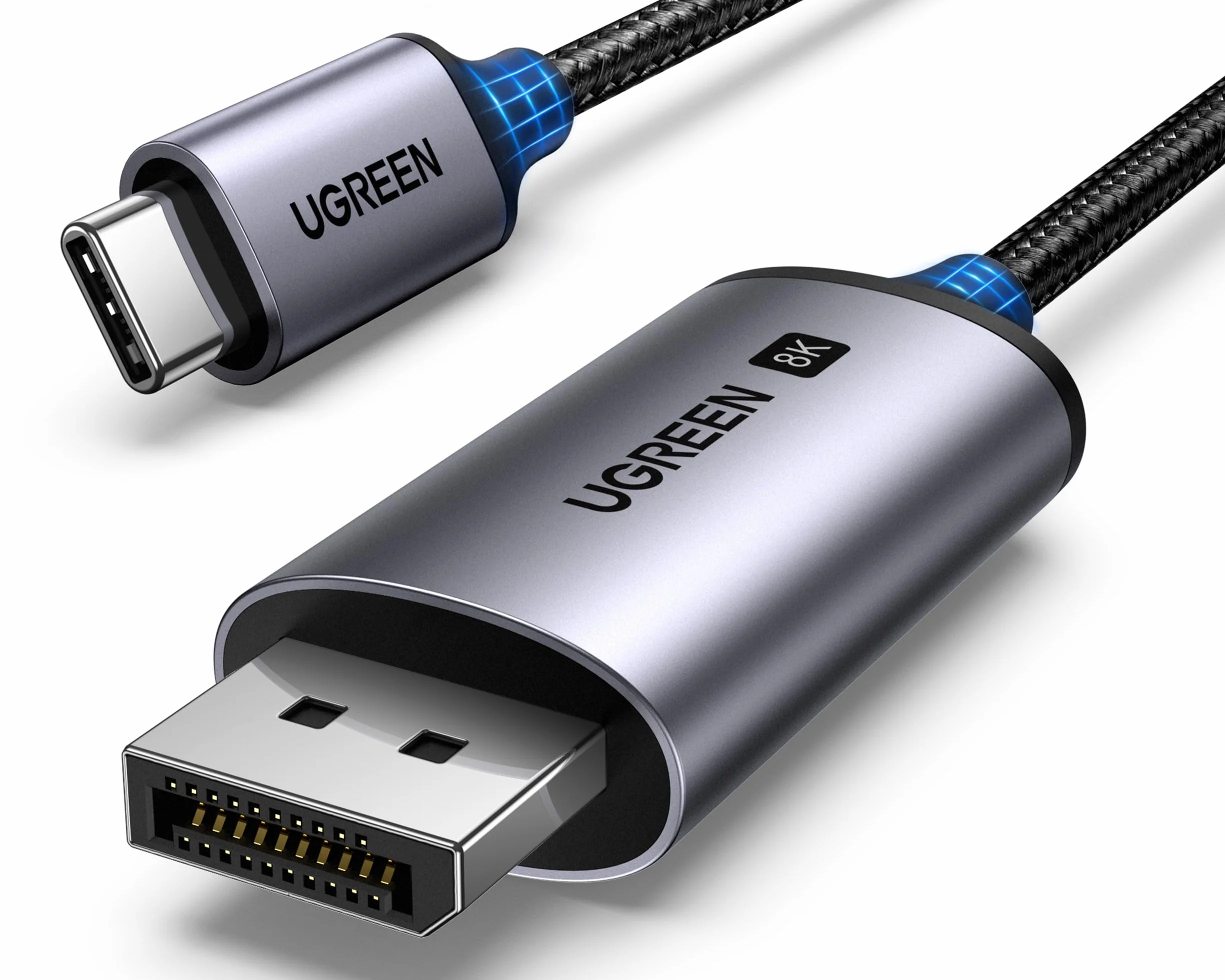 UGREEN USB C do DisplayPort 1.4 Kabel 8K 60Hz 4K 240Hz HDR VRR Thunderbolt 4 DP1.4 3M