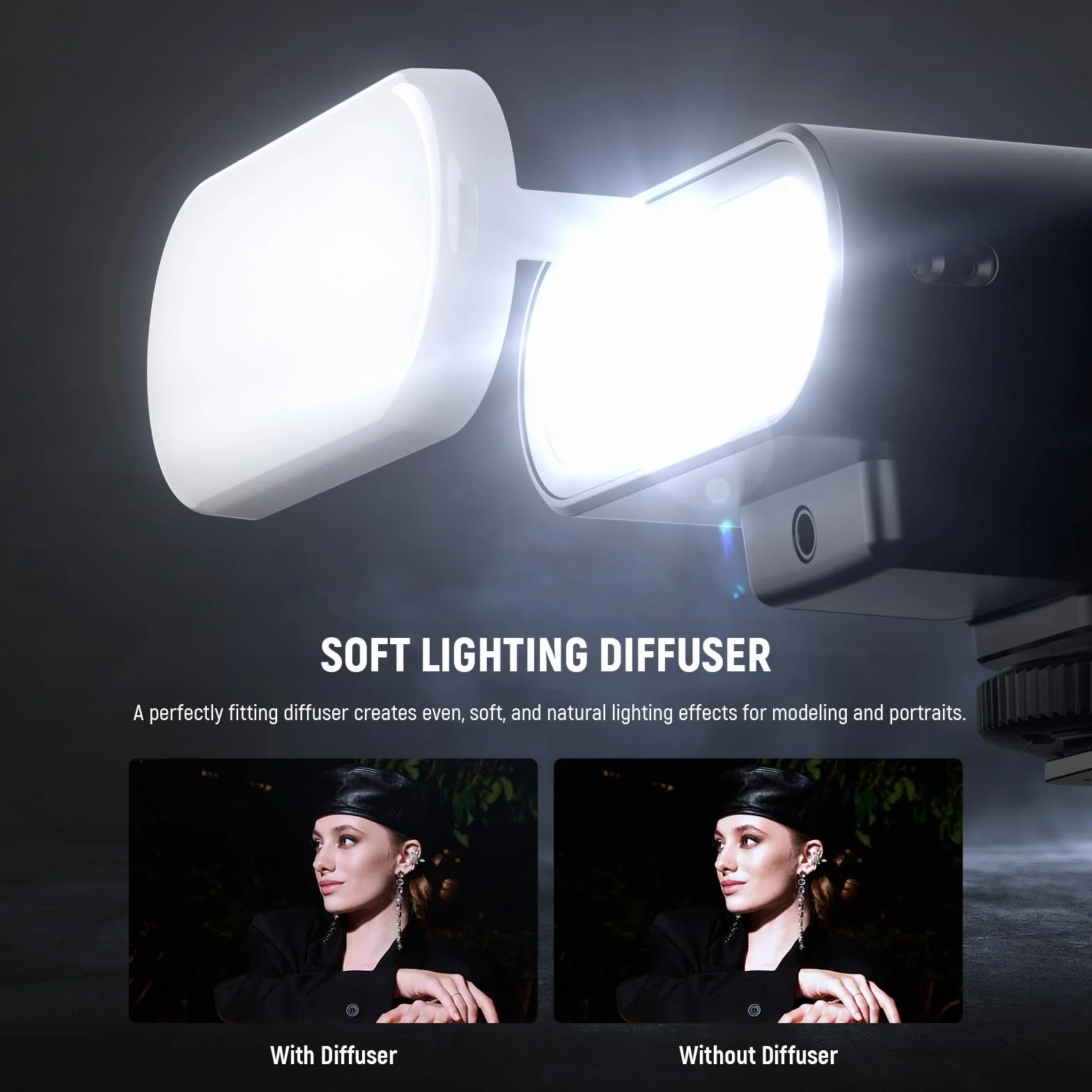 NEEWER Z160 lampa błyskowa, 22 WS GN14 6000 ± 200 K CCT Speedlite, tryb A/M 1/1-1/128, moc lampy błyskowej, pełna moc 650,1,5 s, kompatybilny z Canon Nikon Sony Fuji