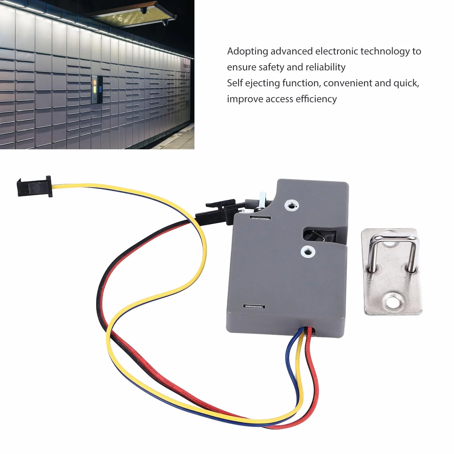 Zamek Elektryczny Smart Lock Compact Wszechstronny Przenośny Sejf do Paczkomatów (24V)