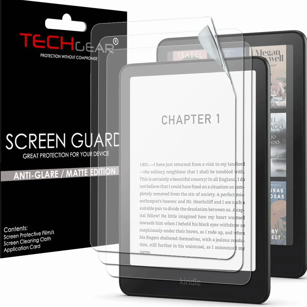 TECHGEAR 3-pak matowych ochraniaczy do Kindle Paperwhite 2024 12. generacji ANTI GLARE