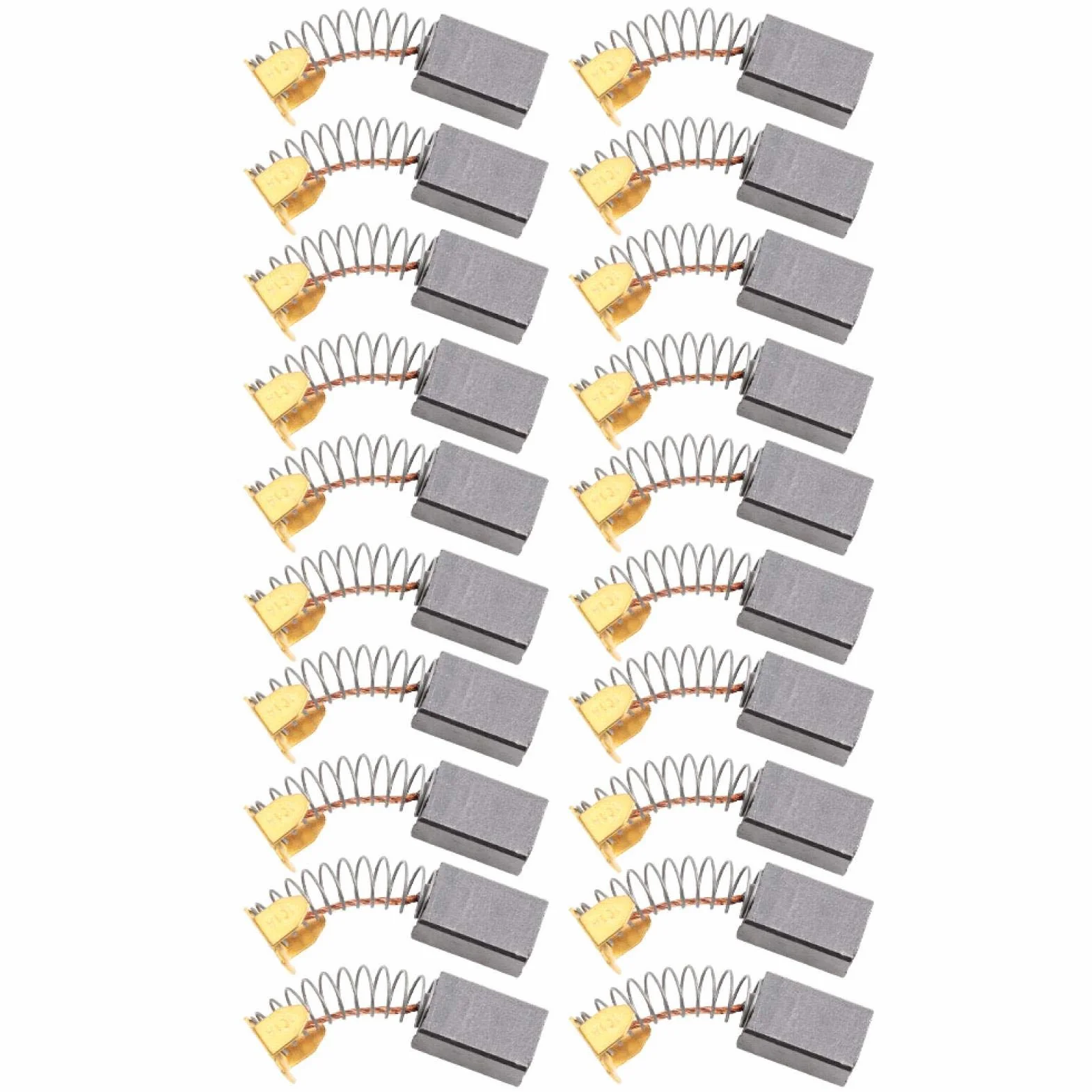 20 sztuk szczotek węglowych 6mm x 10mm x 15mm do silników elektrycznych ogólnego zastosowania