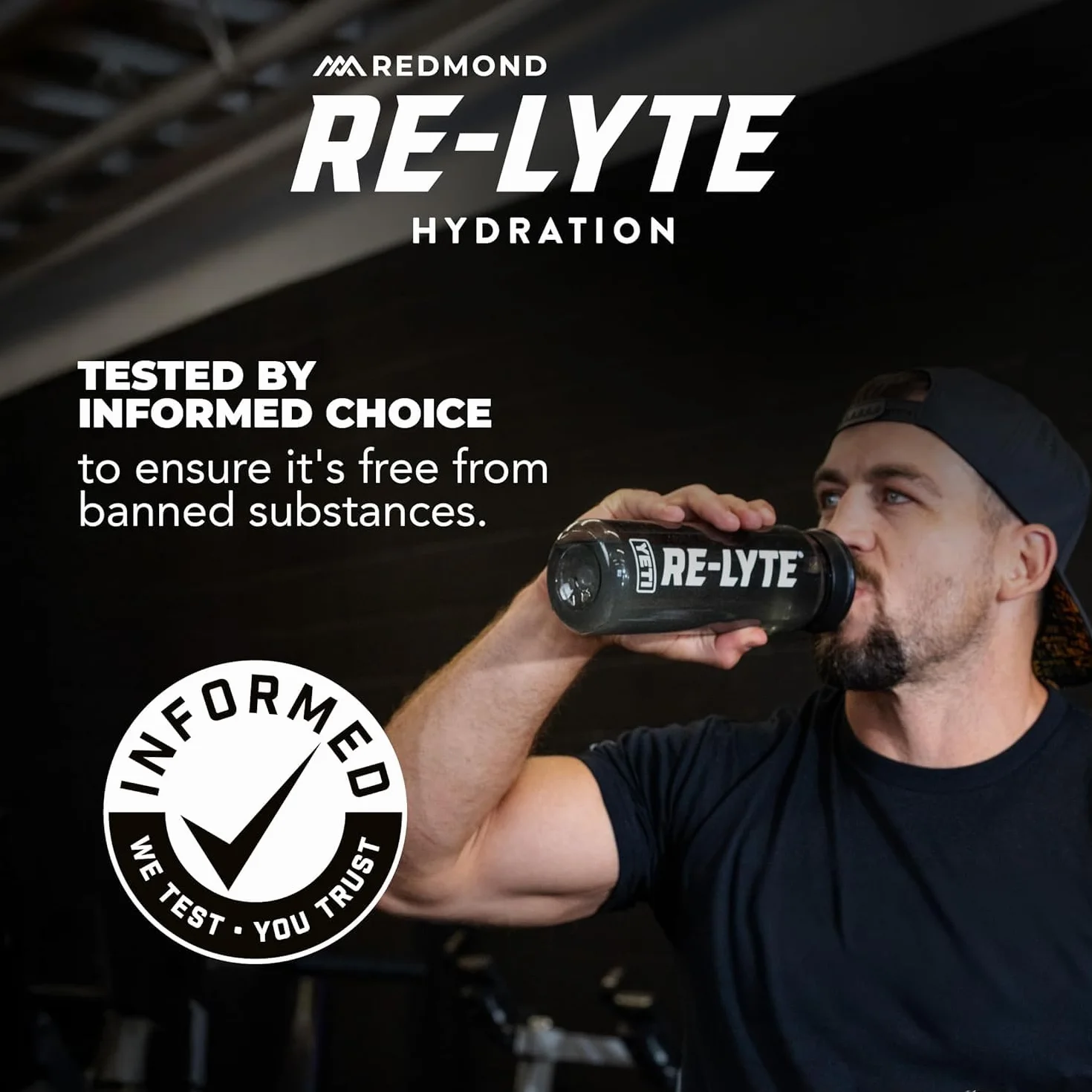 REDMOND Re-Lyte ELECTROLYTE Drink Mix LEMON LIME 30 saszetek 6,3 g - elektrolityczny proszek bez cukru, z solą Redmond Real Salt i ponad 60 ważnych minerałów i pierwiastków śladowych