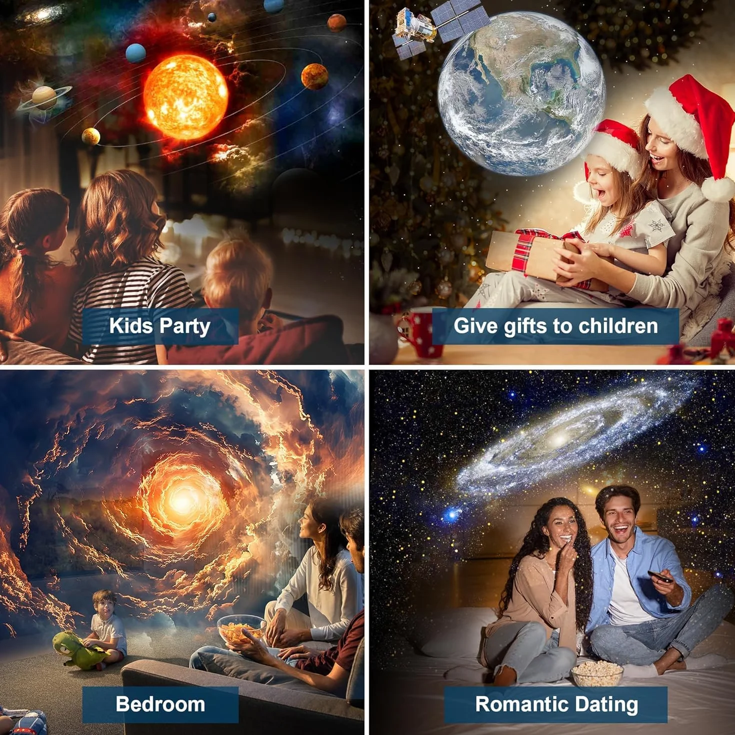 Macchiatto Pro Projektor Ciel Etoile Planetarium Projektor Galaxie z 13 tarczami filmowymi, Ochrona projektora Regulacja obrotu o 360 ° dla pokoju Suft Prezenty Dzieci Dorośli