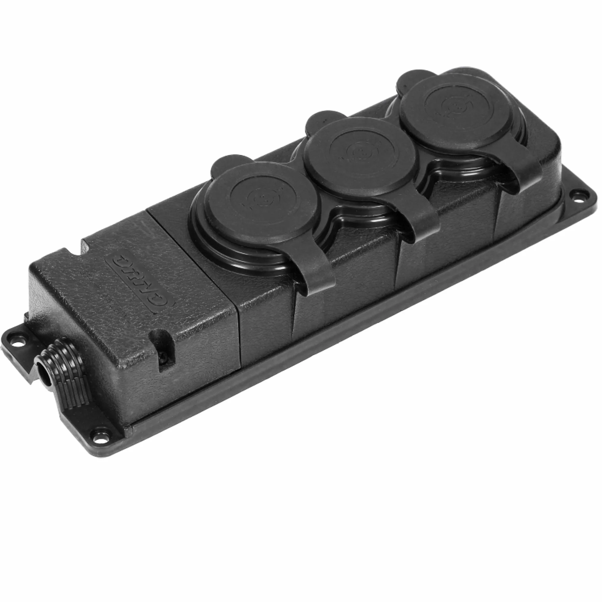 ORNO Warsztatowa wtyczka Schuko IP44 230V 16A potrójna