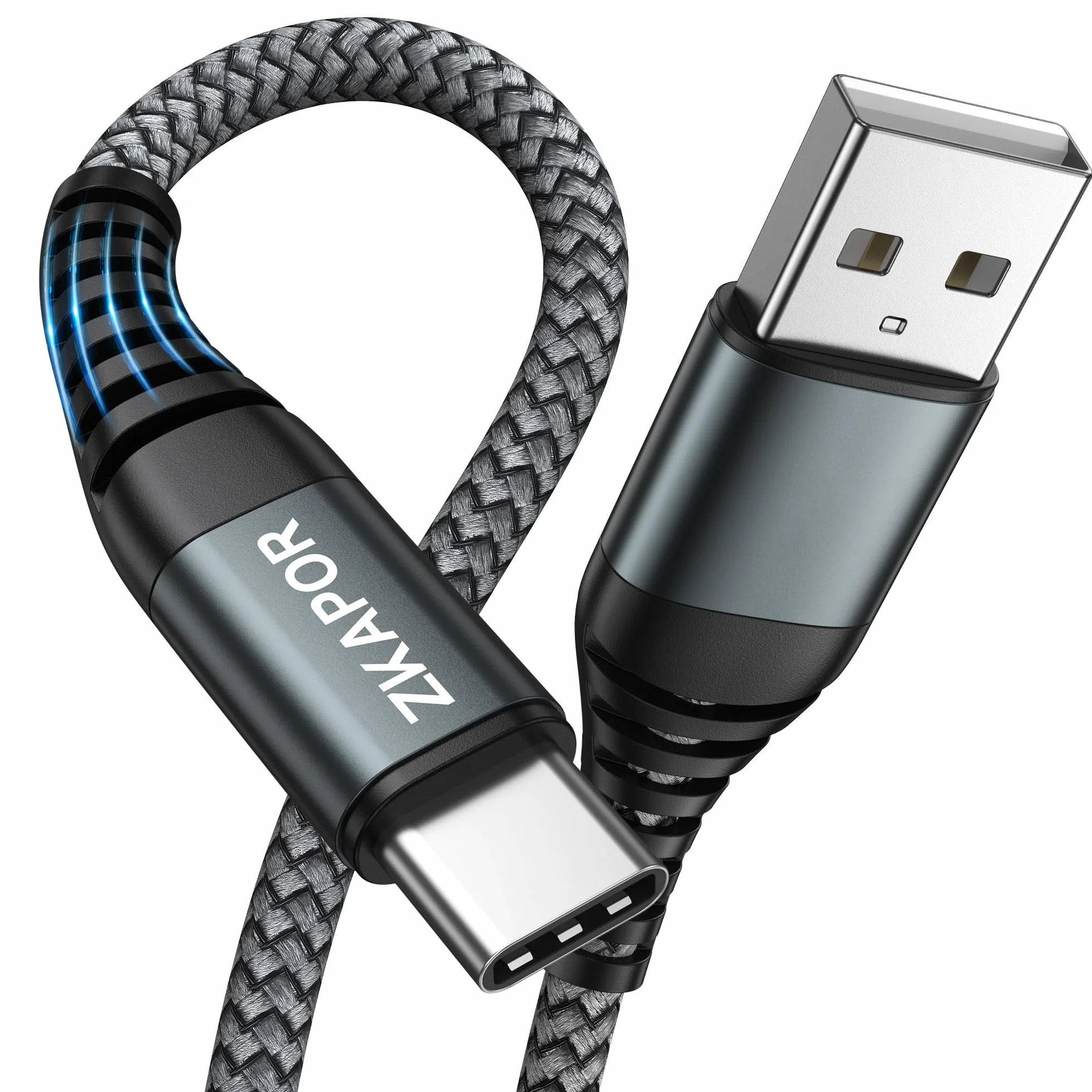 Extra Long USB C Cable 3M Type C Szybki kabel ładujący 3A Nylon kompatybilny z iPhone 15/15 Pro Max Samsung Galaxy S23/S22/S21/S10 Note 10 Huawei P40/P30 Google Pixel