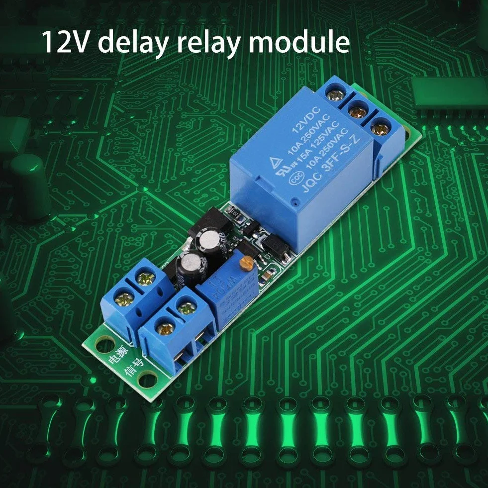 12 V Przekaźnik czasowy 0-25s Regulowany moduł sterujący przekaźnik czasowy Moduł przełączający z izolatorem optycznym