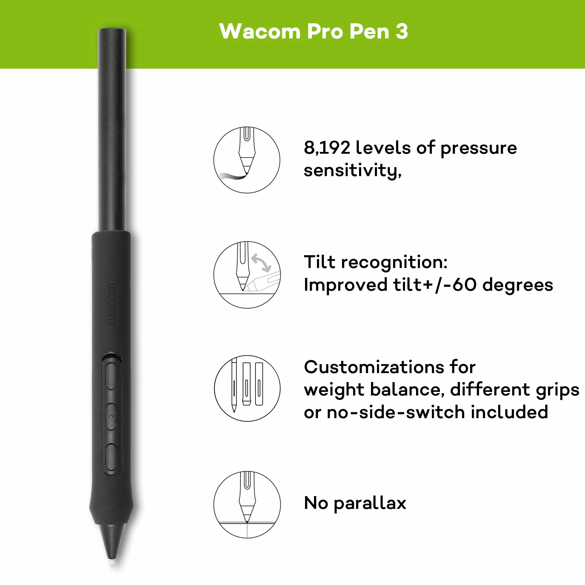 Wacom Tablet graficzny Cintiq Pro 27 (bez podsatwki) - 4K, wielodotykowy wyświetlacz 26,9 cala, HDR Gamma, certyfikat Pantone SkinToneTM Validated, 99% kolorów Adobe RGB pióro Wacom Pro Pen 3