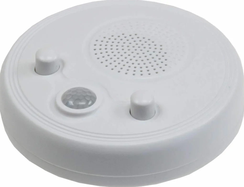 ChiliTec 21889 ścienne radio sufitowe z czujnikiem ruchu 360° czujnik Ø 95 mm bateria 3 x AA biały, biały