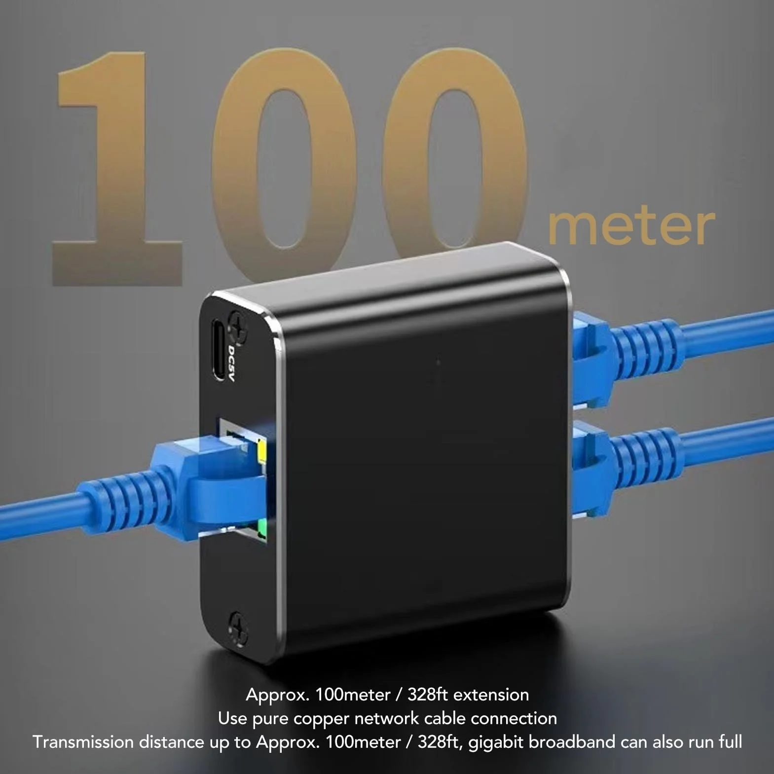 Rozdzielacz Ethernet RJ45 1 do 2, Adapter Rozgałęźnika Gigabit LAN Cat5 Cat5e Cat6 Cat7