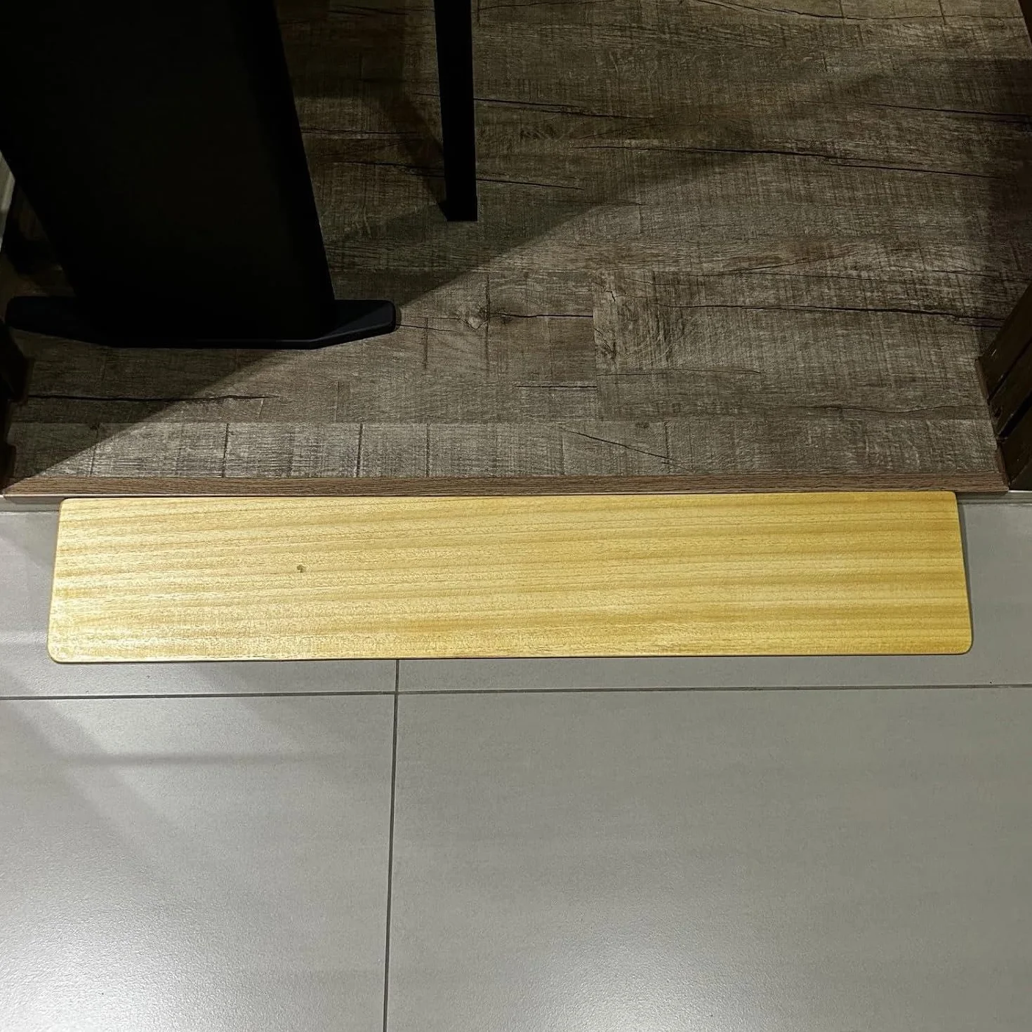 80 x 15 x 3 cm drewniana rampa progowa do drzwi, przenośna, lekka i łatwa do przenoszenia, do chodnika, może być używana jako rampa dla wózków inwalidzkich, rampa progowa