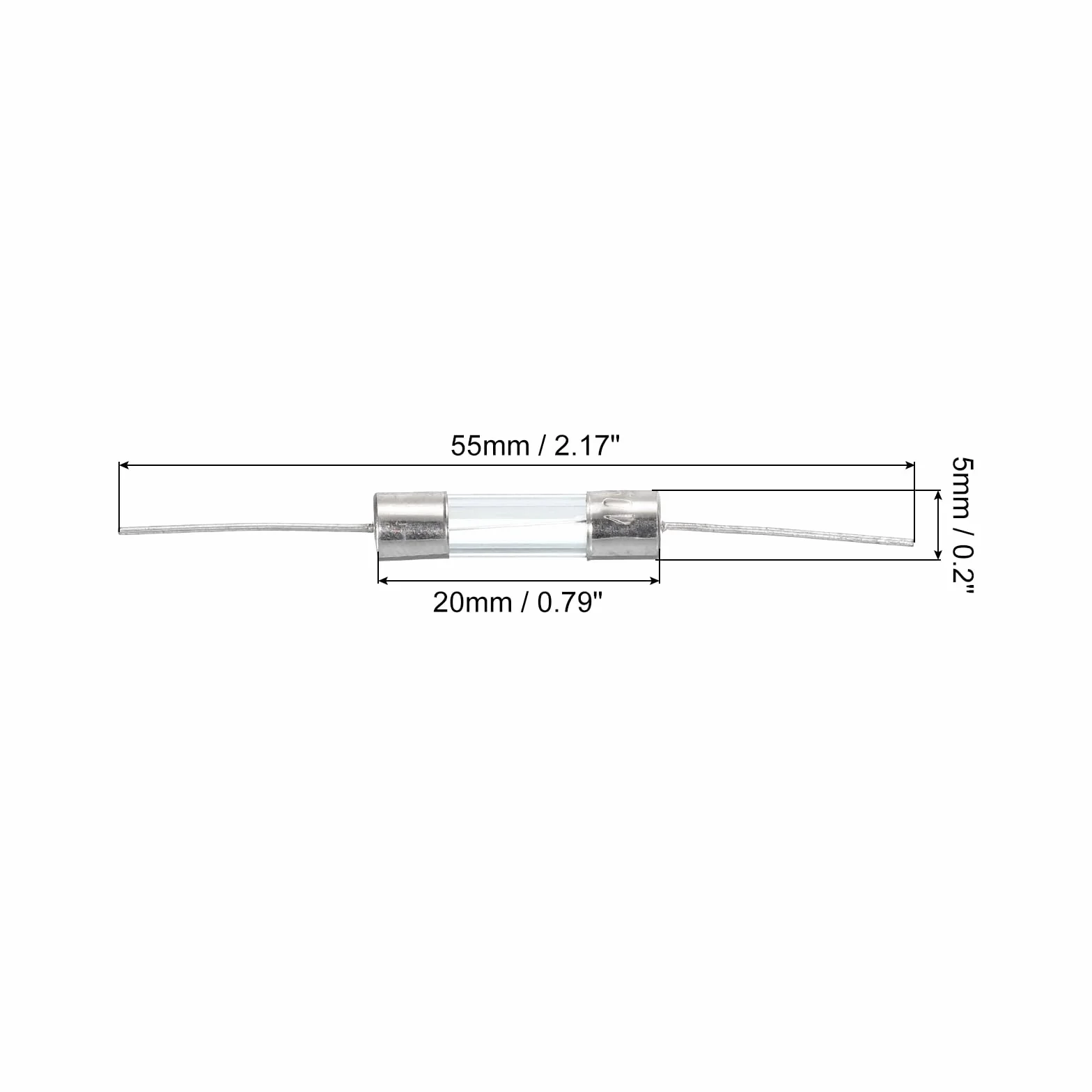 QUARKZMAN 10 sztuk bezpieczników rurowych szklanych, osiowe z drutem łączącym 5 x 20 mm 4 A 250 V do wymiany lub naprawy różnych urządzeń gospodarstwa domowego (F4A)