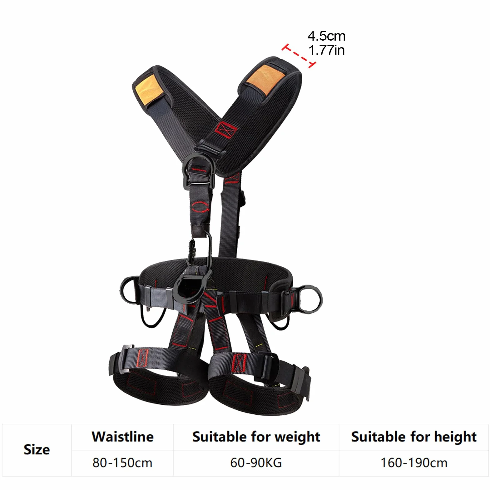 Safety Harness Fall Protection Kit l Fall Arrest Harness l Safety Fall Protection Equipment l High-Quality Fall Protection Kit l Sturdy Safety Harness High-Quality Construction For Any activities