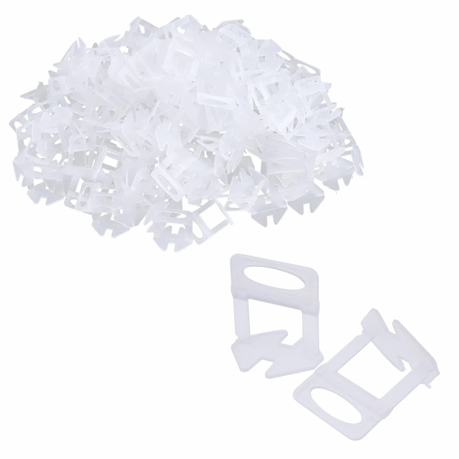 Klipsy do poziomowania płytek, 1 mm, 200 sztuk, klipsy dystansowe do systemu poziomowania płytek DIY