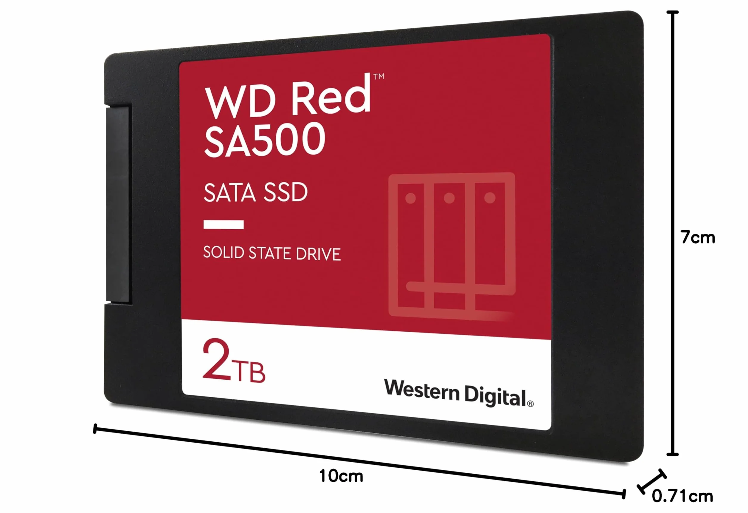 SSD WD RED SA500 2TB NAS SATA3 2,5" 7mm 3D NAND