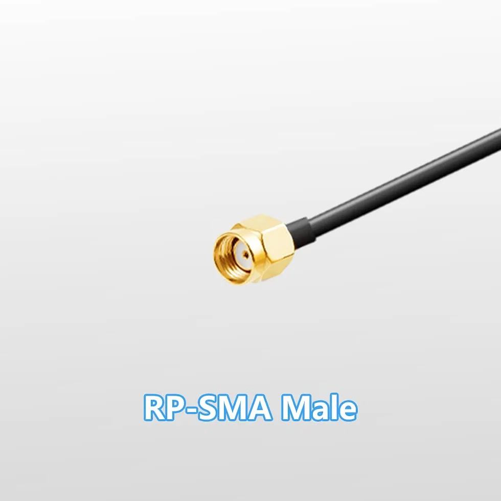Vecys 2.4G /5G/ 5.8G Antena WiFi o Podwójnej Częstotliwości MIMO Wzmacniacz Sygnału Dookólny Podstawa Magnetyczna 6dBi Adapter RP-SMA 1.2 m 3.9 ft do Karty Sieciowej PCIE Router Antena Zewnętrzna