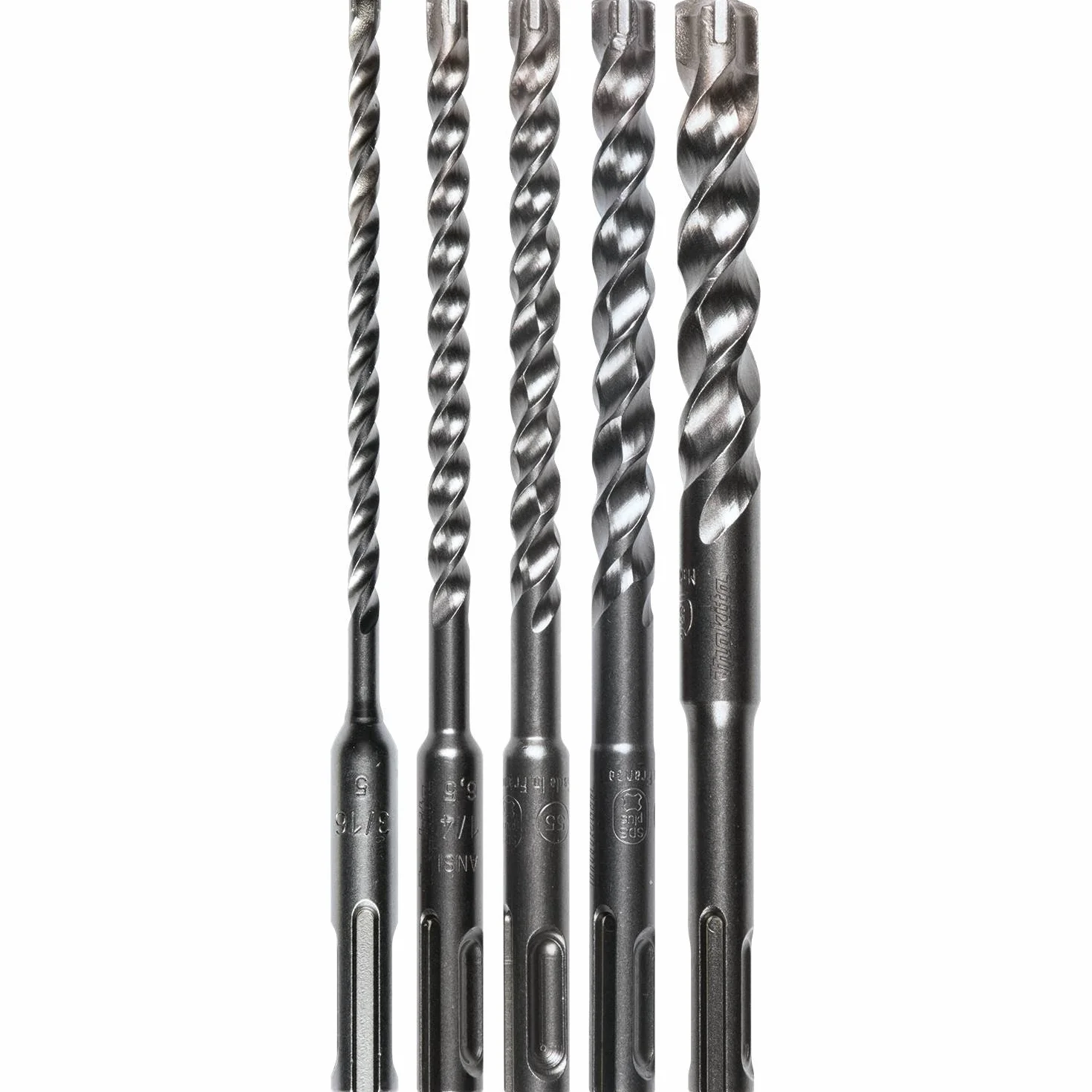 Makita B-61298 5 szt. zestaw bitów SDS-Plus, 3 frezy