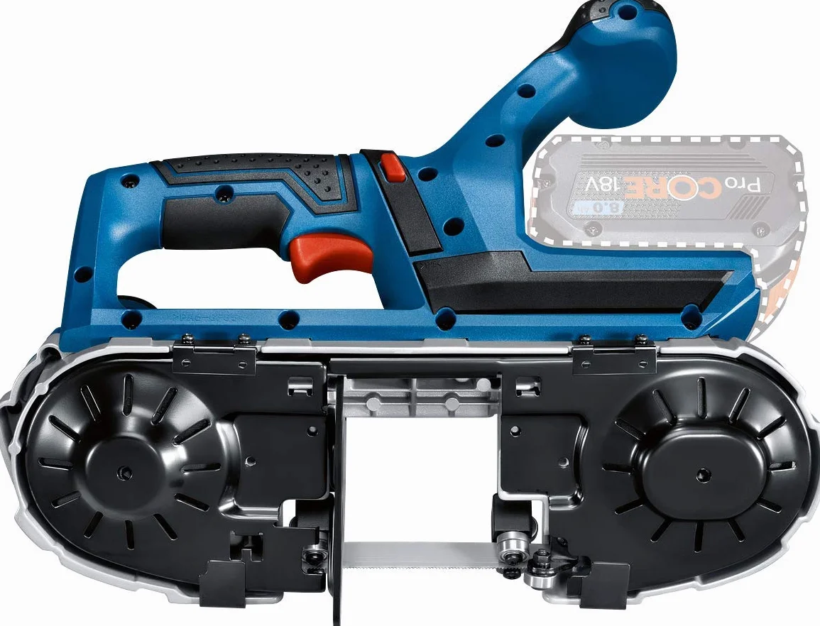 Bosch Professional system 18V: akumulatorowa pilarka taśmowa GCB 18V-63 (1 brzeszczot do pilarki taśmowej)