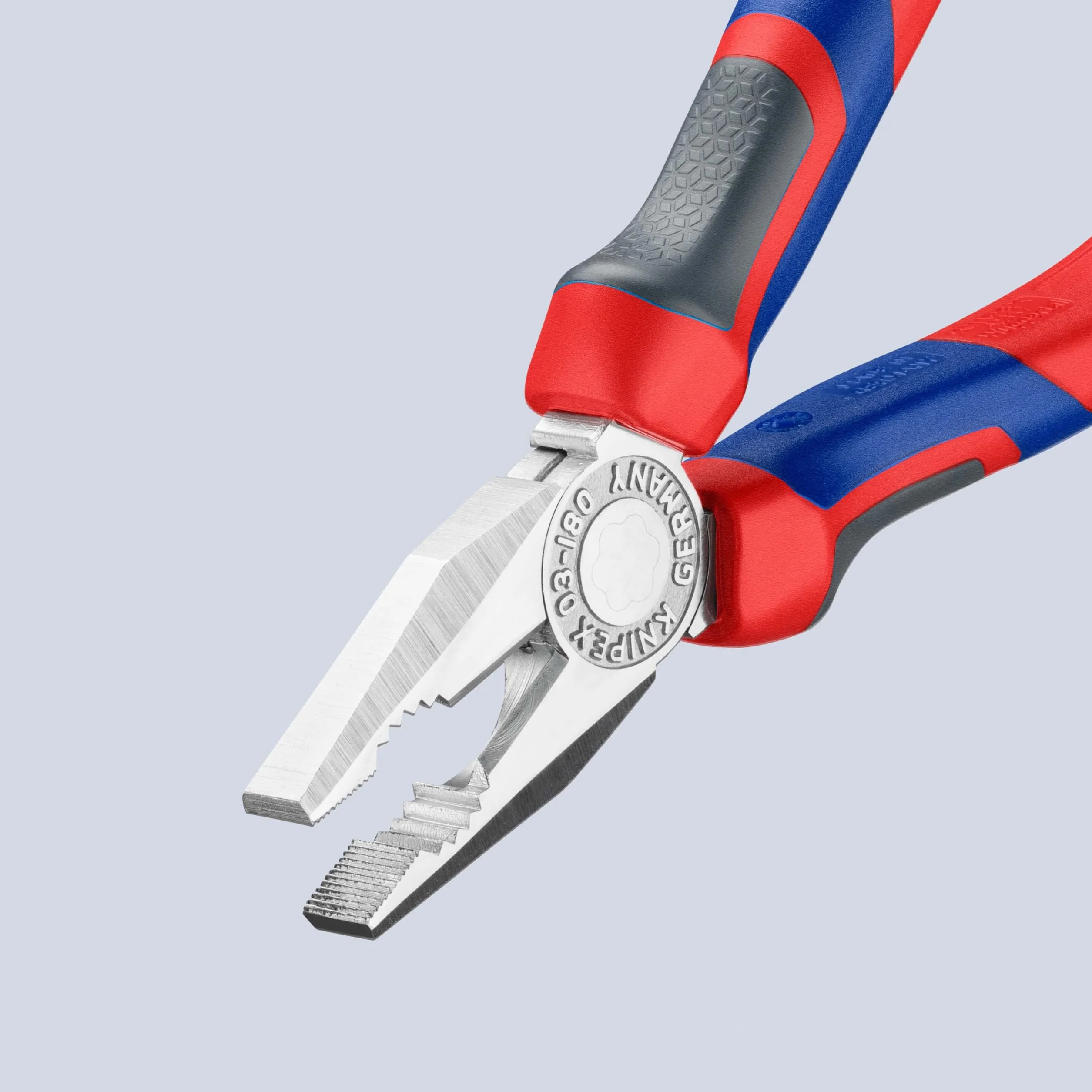 KNIPEX Szczypce uniwersalne chromowany z rękojeściami Comfort 180 mm, 03 05 180