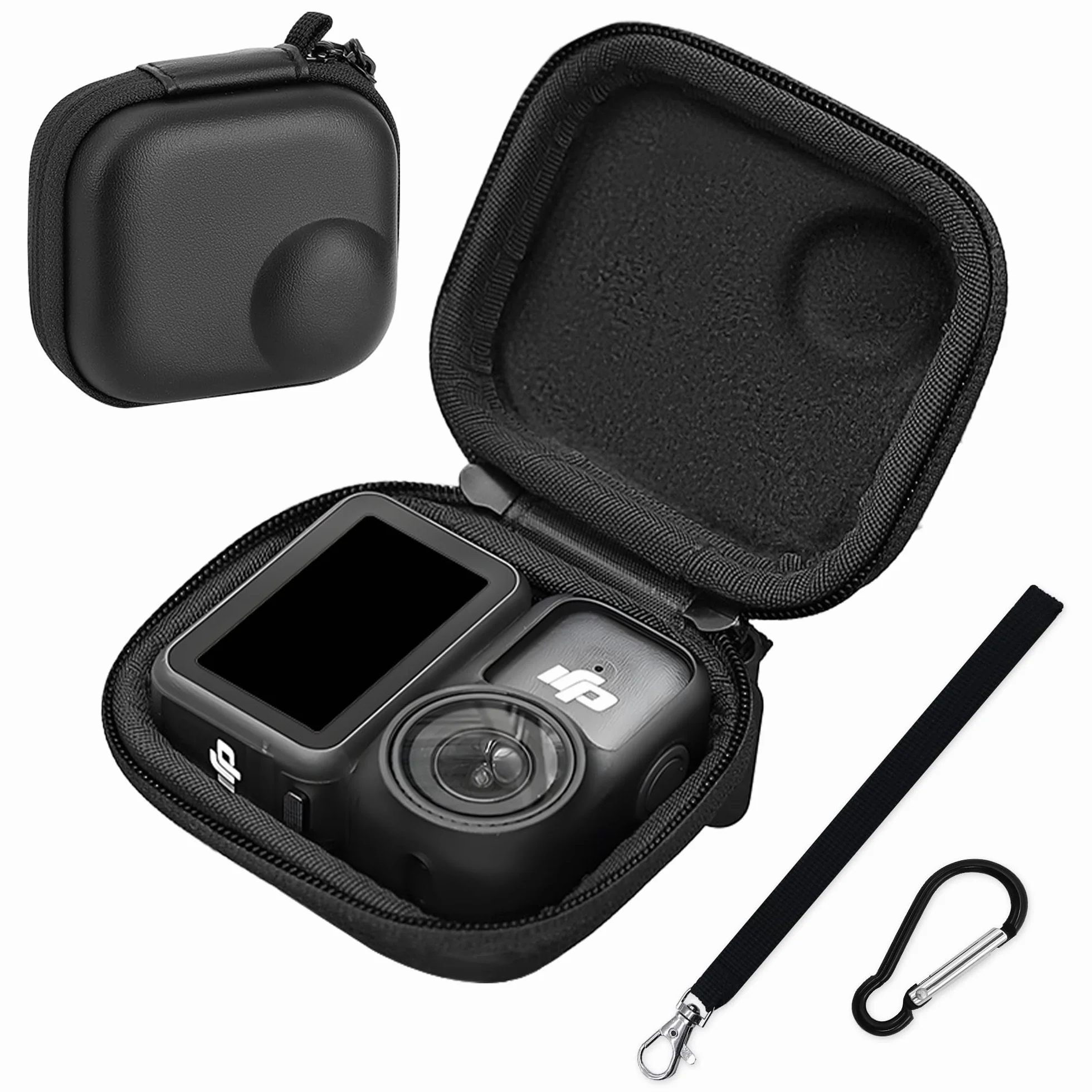 Osmo Nano Etui Transportowe Twarda Powłoka PU Torba Podróżna do DJI Osmo Nano Akcesoriów Kamery Pokrowiec Ochronny z Karabińczykiem