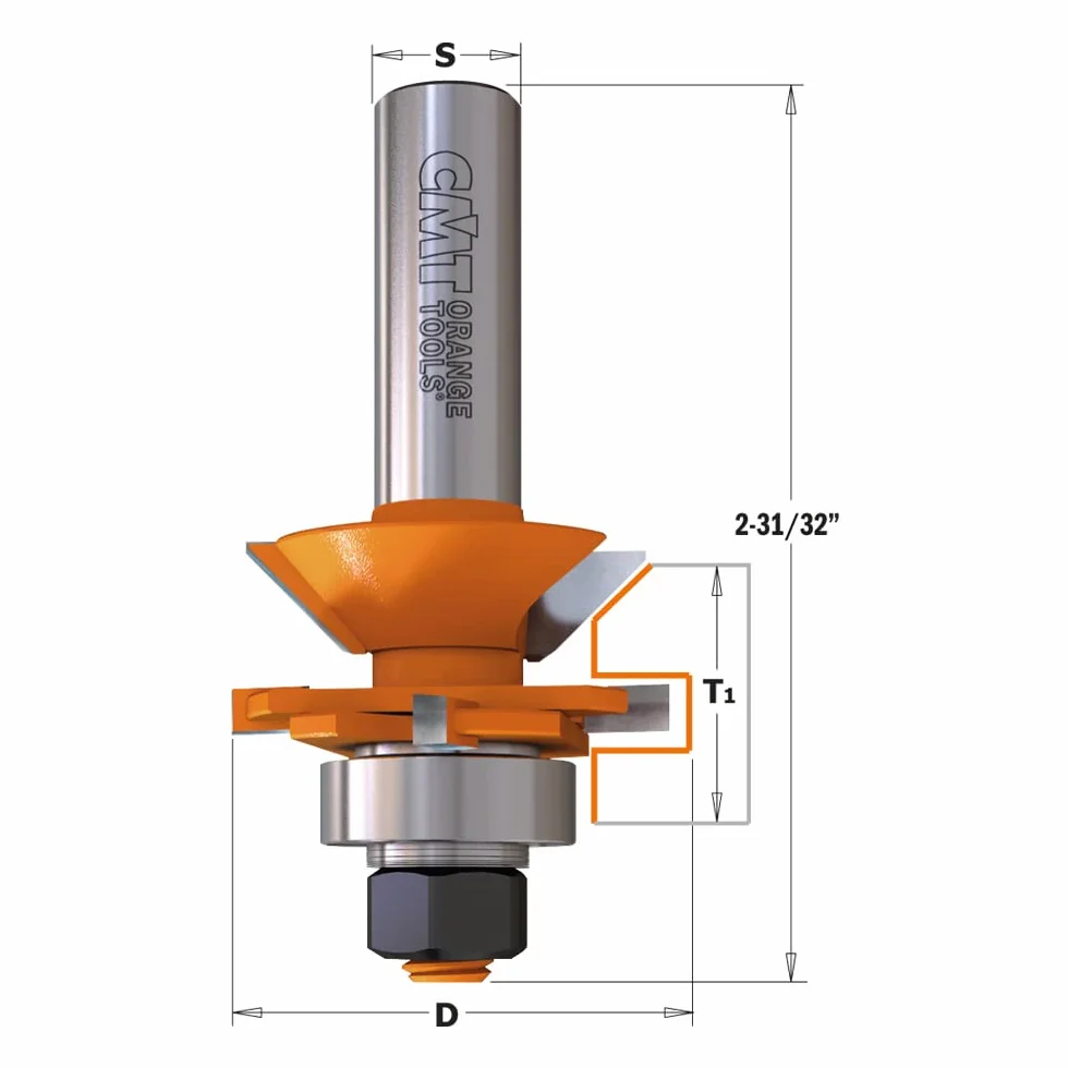 CMT Orange Tools 955.506.11 Frez do uszczelek hm s 12