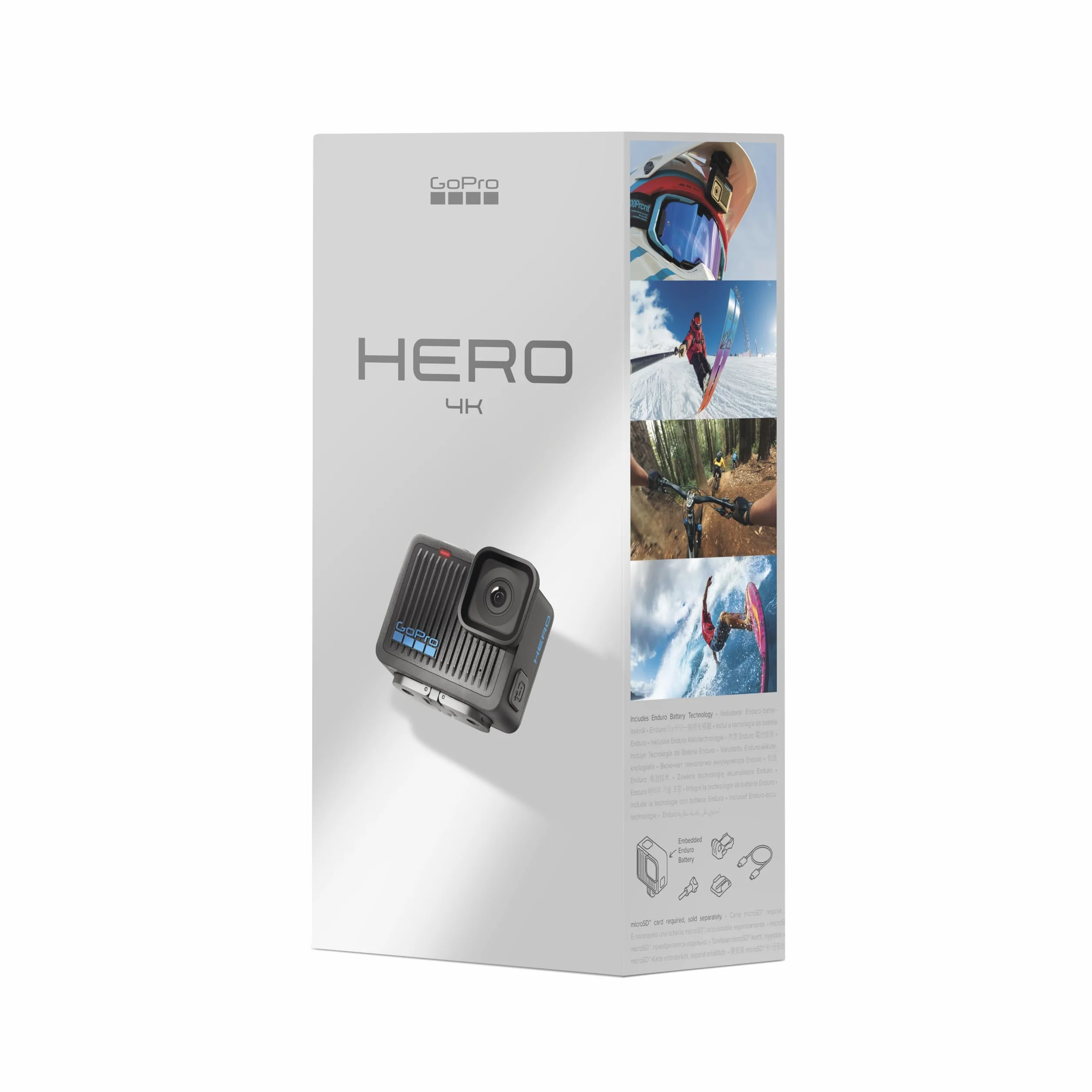 GoPro HERO Kompaktowa wodoodporna kamera akcji 4K Ultra HD 12 MP ekranem dotykowym