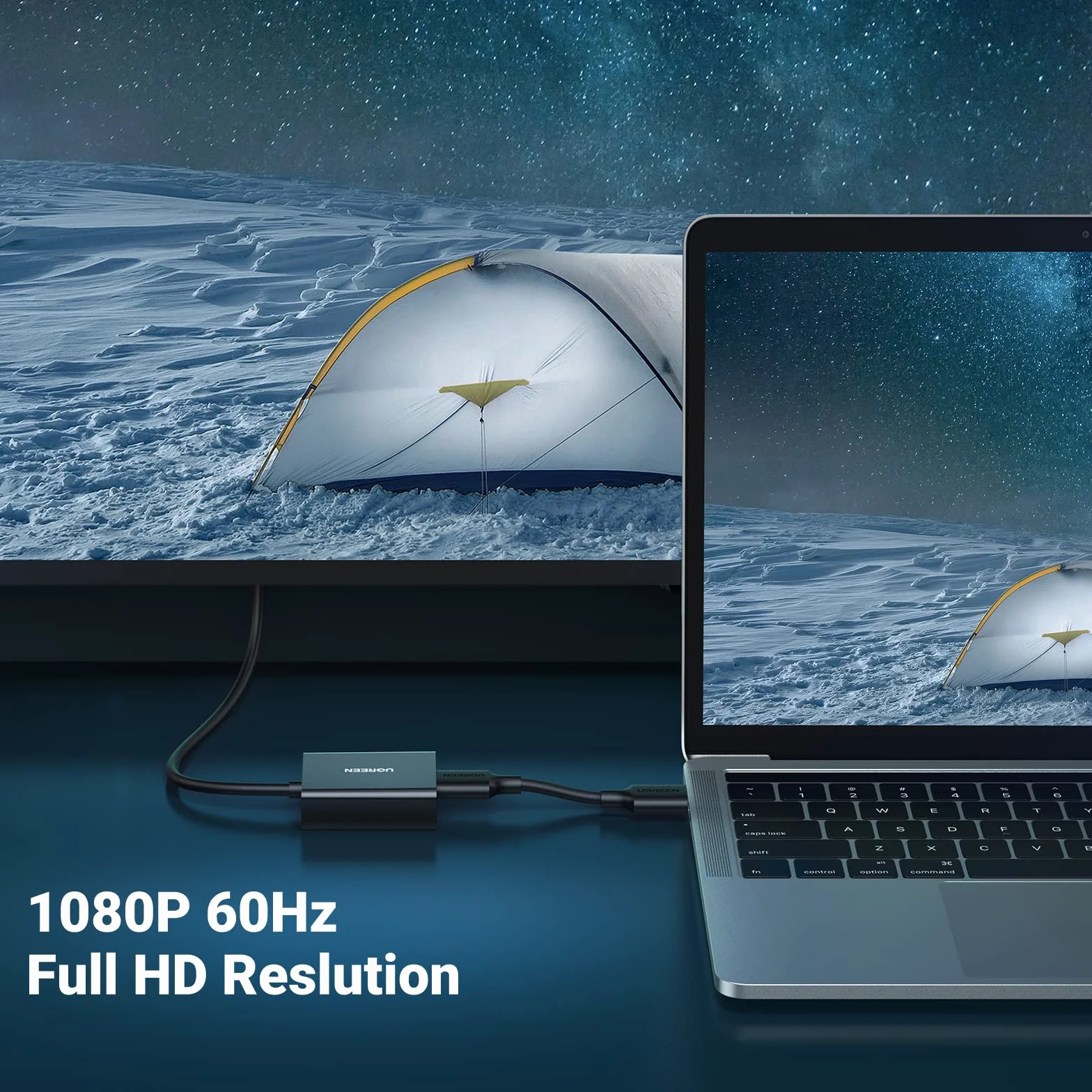 UGREEN Adapter HDMI żeński na męski VGA 1080P HDTV do TV Stick, TV Box