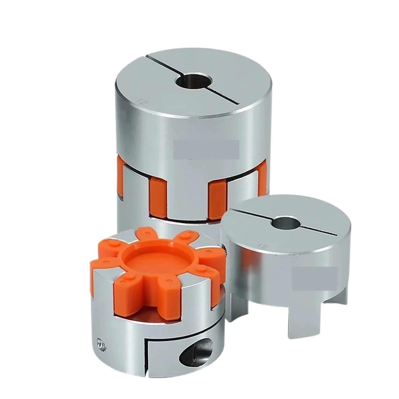 D65L90 Cztery szczęki Aluminiowe Śliwkowe Elastyczne Sprzęgło Wału Silnika Złącze Wewnętrzne Średnica 16-45 mm do routera ze śrubą kulową (18 mm do 35 mm)