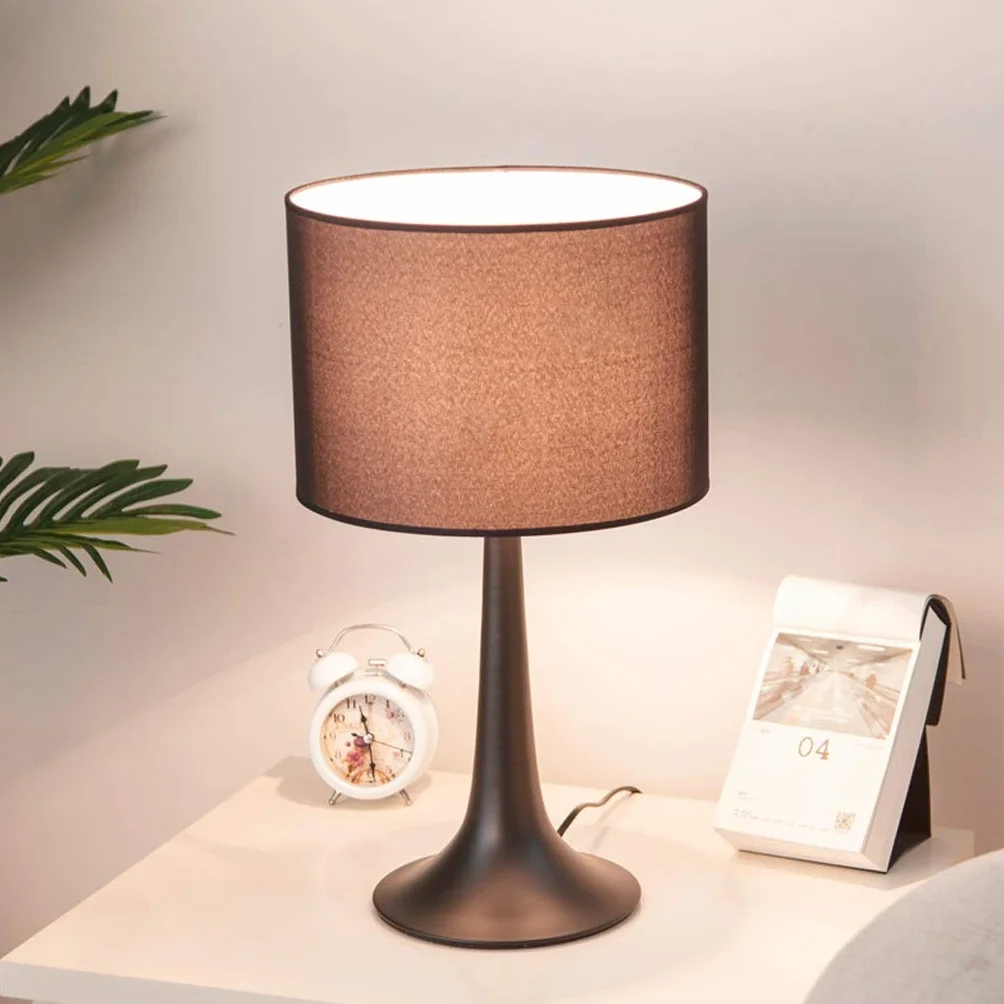 CCXXYGWJ stołowa Przycisk biurkowa LED 17"H, czarna Minimalistyczna lampka nocna do sypialni Ochrona oczu stołowa Studyjna Ciepła