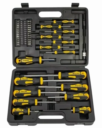 Zestaw wkrętaków magnetycznych z precyzyjnymi bitami Torx, stal chromowo-wanadowa, antypoślizgowy ergonomiczny uchwyt, zawiera etui do przechowywania, do samodzielnego wykonania domu i warsztatu, 42
