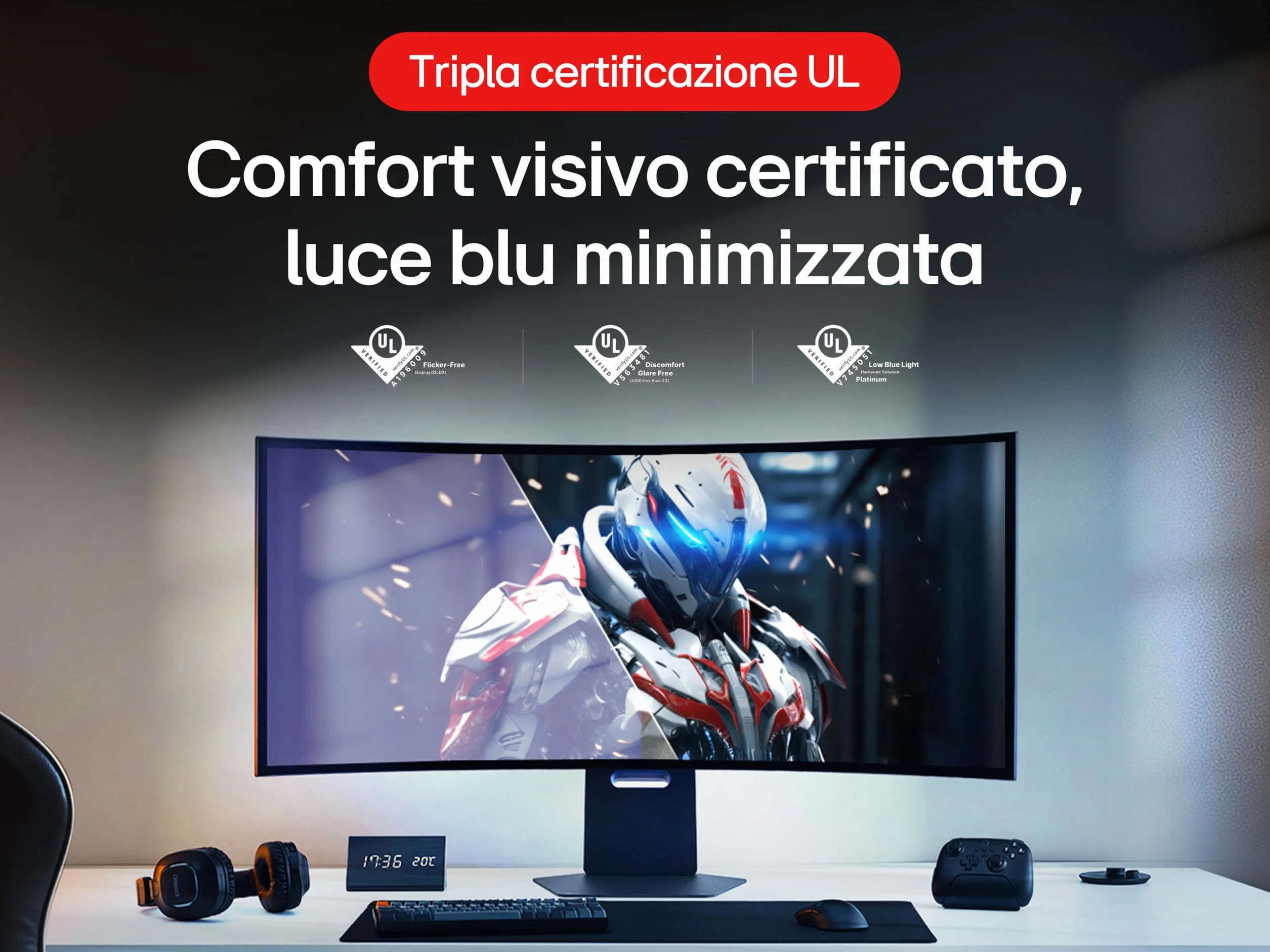 LG Ultragear 45GX950A-B 45" Gaming PC Display OLED 5K2K WUHD 5120x2160 0.03ms 165Hz DisplayHDR400 True Black DCI-P3 98.5% FreeSync Premium Pro G-Sync