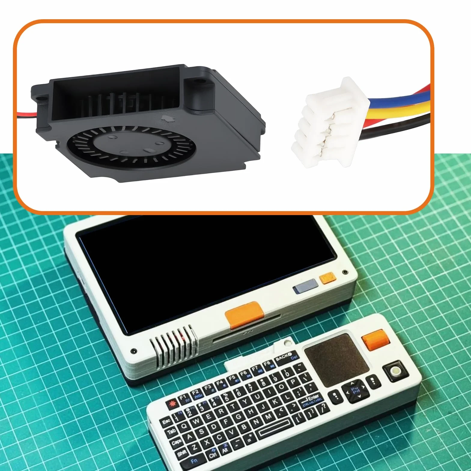 EMSea MX1.25-4Pin PI05 Mini wentylator chłodzący PC FD4010RL-5001 5V 0,2 A dla PI05 40 x 10 mm
