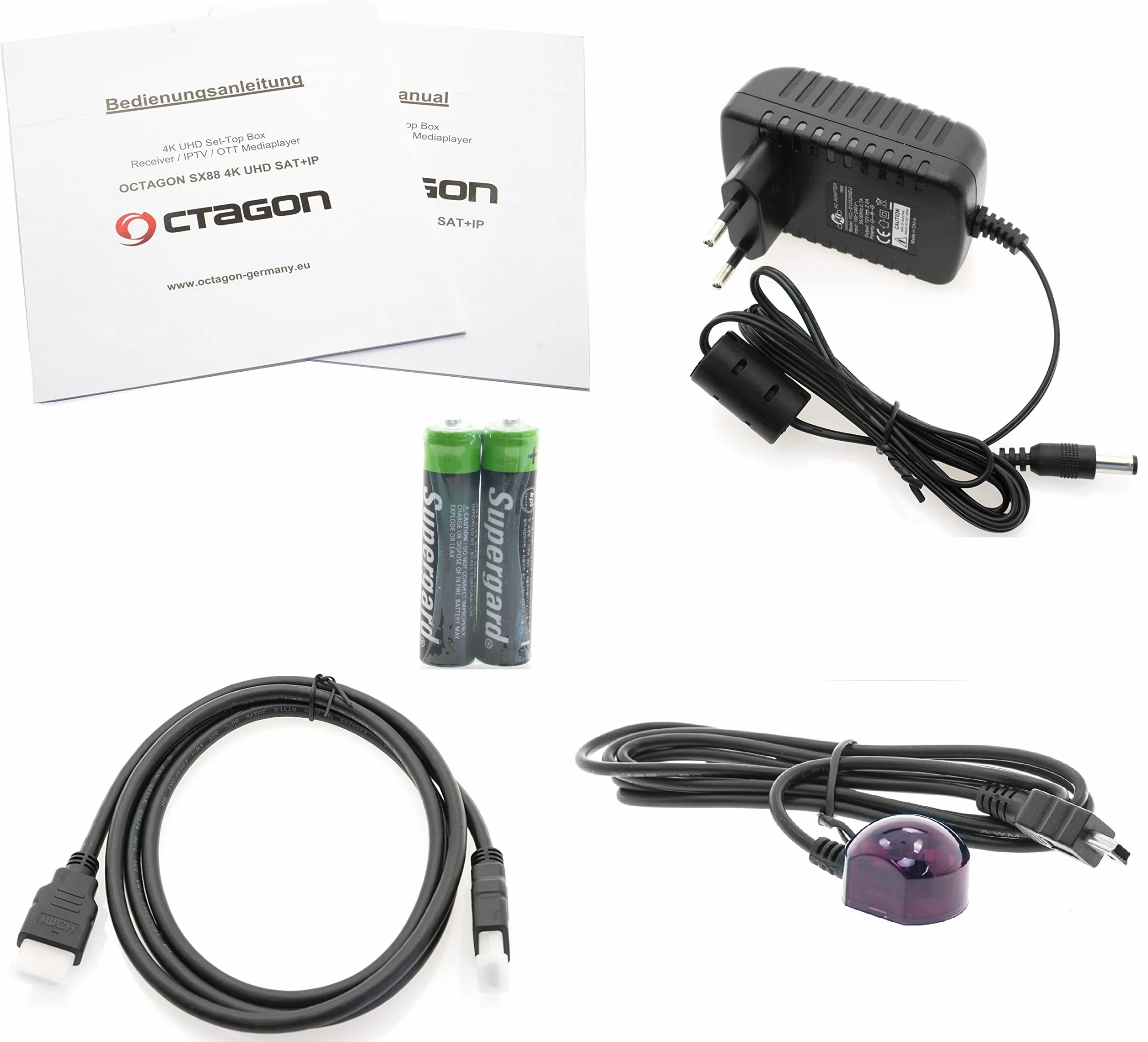 Octagon SX88 4K Linux odbiornik satelitarny z PVR, Smart TV Box, Unicable, HDR HLG