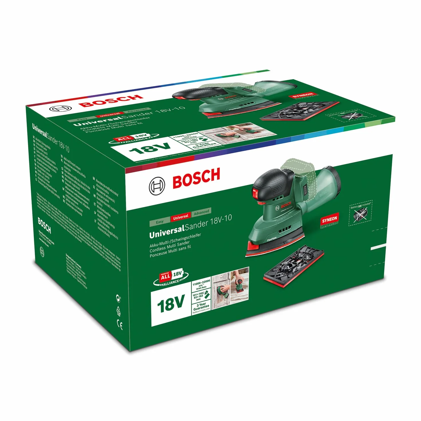 Bosch Szlifierka Akumulatorowa, Zielony, 18V