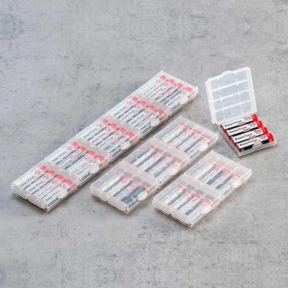 Ideen mit Herz Pudełka do przechowywania baterii i akumulatorów 6,6 x 6,1 x 1,8 cm 12 sztuk