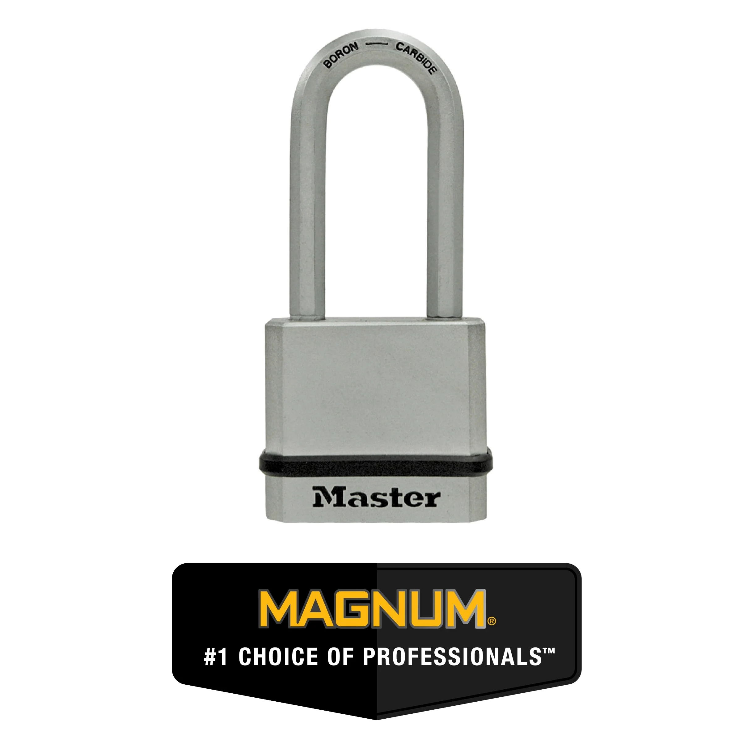 Master Lock M530 X Kadlhcsen 1-3/10,2 cm Large Magnum Kłódka Korpus z litego stalowego korpusu z pancernym uchwytem, 5,1 cm z uchwytem Clearance, identyczne klucze, M530XQLHCCSEN