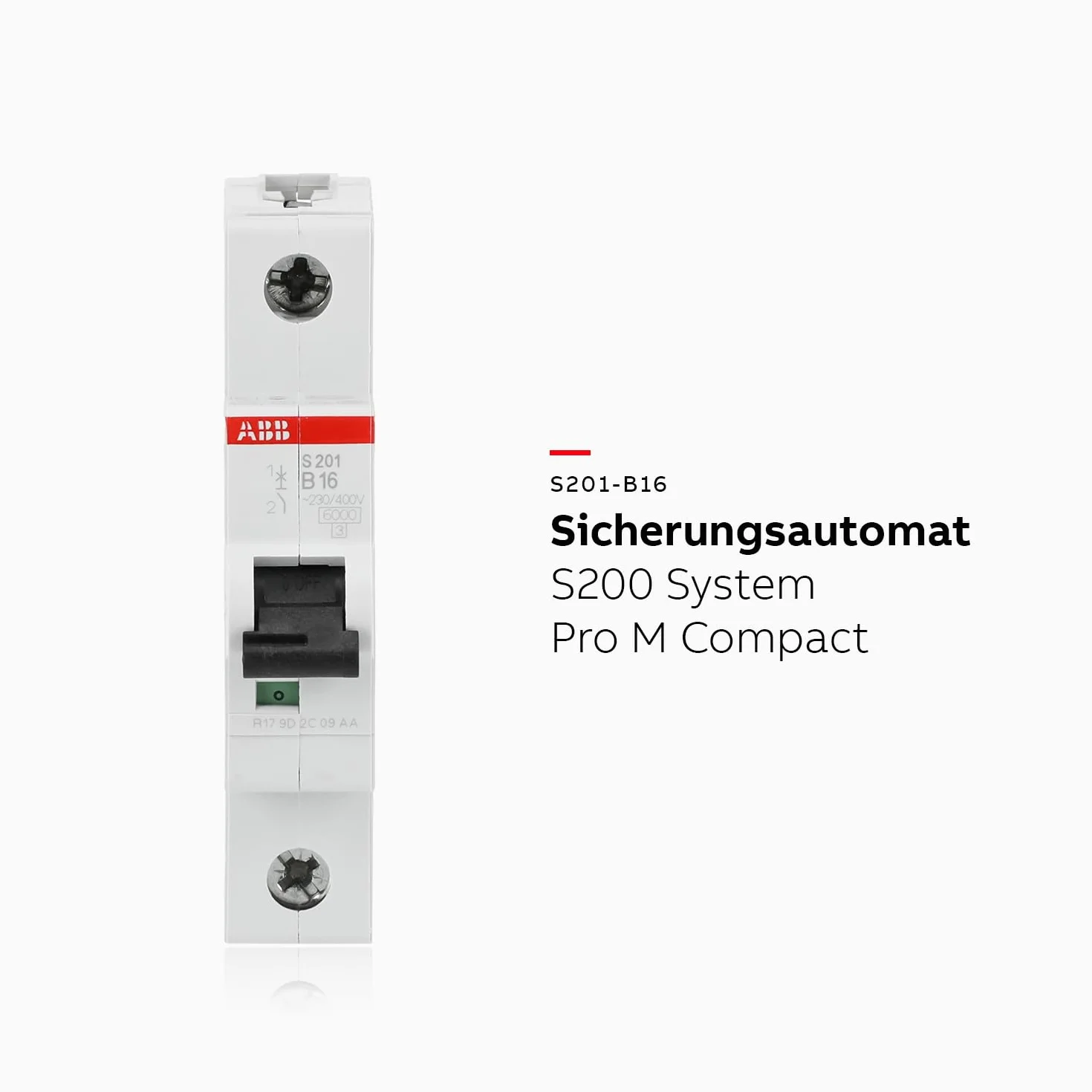 ABB Wyłącznik automatyczny S201-B16, 1-biegunowy