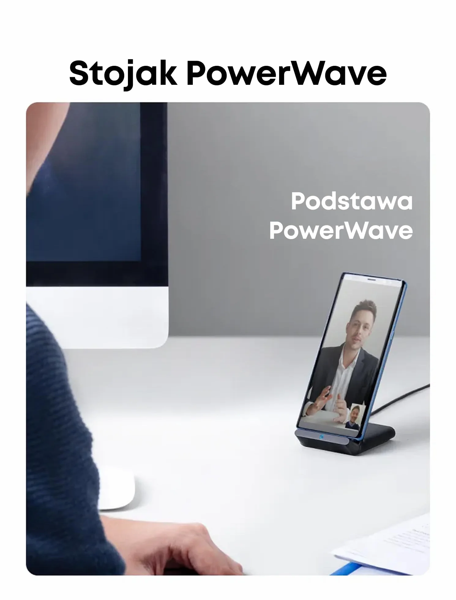 Anker PowerWave bezprzewodowa ładowarka stojąca 10 W Qi
