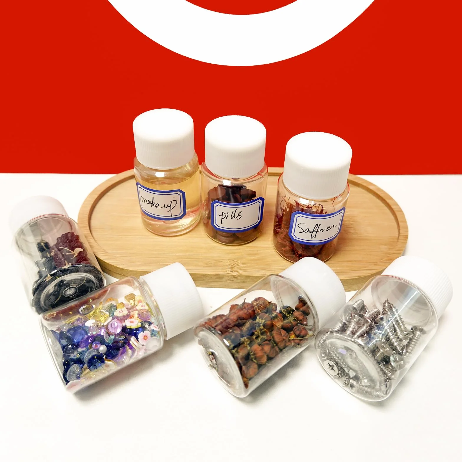 30 szt. 30 ml plastikowych butelek na pigułki z białą zakrętką, przezroczyste, puste butelki podróżne przenośne z 2 arkuszami etykiet (80 szt. naklejek) na tabletki w płynie