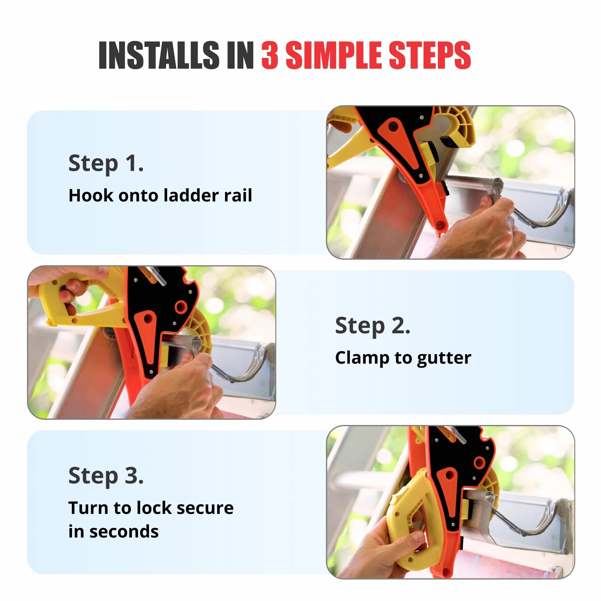 Lock Jaw Ladder Grip Ladder Safety Clip (zestaw 1)