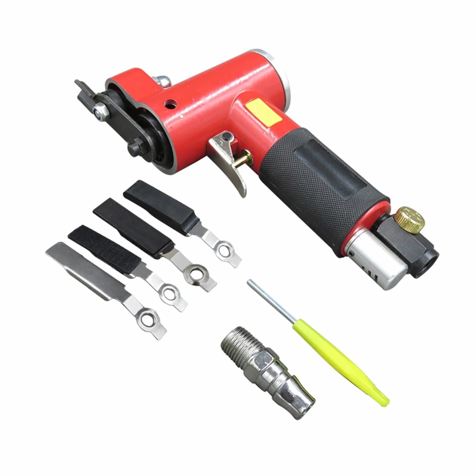 Szlifierka elektryczna, Mini prosta szlifierka pneumatyczna z szlifowaniem/gumą/żelazną podkładką losowa orbitalna ręczna polerka wosk(Set 2)