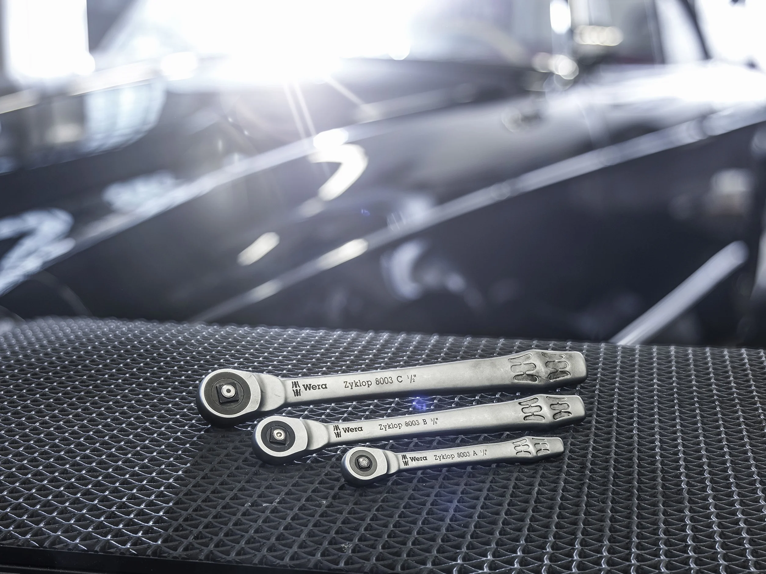 Wera 05004063001 8003 C Zyklop metalowa grzechotka z napędem kwadratowym i napędem 1/2"