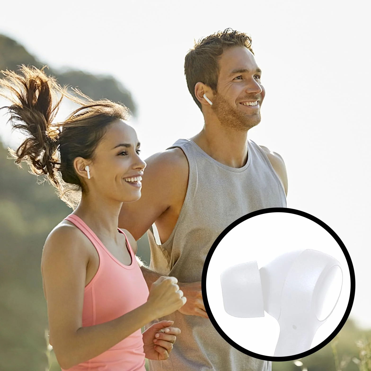 Zapasowe zatyczki do uszu i zestaw do czyszczenia kompatybilne z Airpods Pro 1/2, 6 par silikonowych