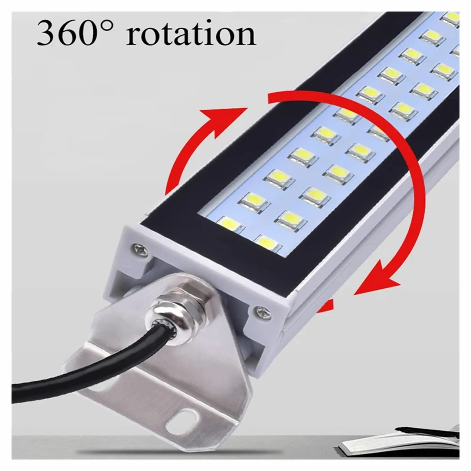 5-30W LED warsztat obrabiarki świetlówka IP67 wodoodporna lampa obróbcza pyłu olejowego do tokarki CNC szlifierka Wysoka jasność(24W,110V-220V)